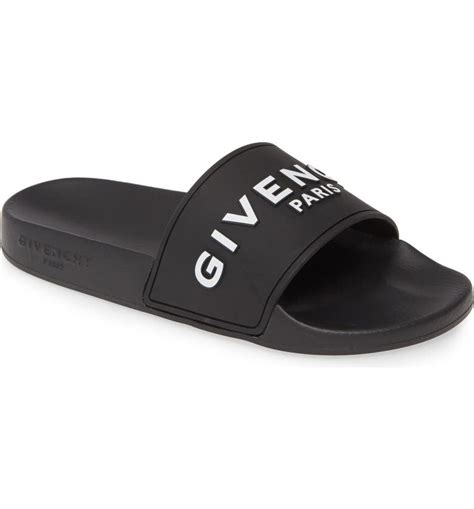 givenchy logo strap|Luxury Slides & Sandals Collection for Women .